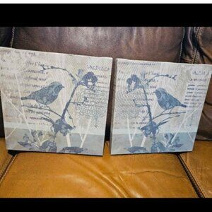 Winter Birds By Carol Robinson Canvas Set